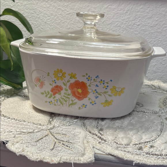 Vintage Corningware Wildflower 3 Qt Casserole Dish w/ Lid - Picture 4 of 12